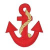 Anchor Red Gold Iron-On or Sew-On Patch for Clothes Embroidered