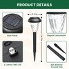 GIGALUMI 12 Pack Solar Light Outdoor Waterproof, Warm White Pathway