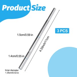 Fyntave 3 Pcs Golf Club Extensions Steel Shaft Stick Golf Club Extension Rod Club Shaft Extension Putter Shaft Club Extensions, Golf Club Extension Rod for Wood/Metal Putter