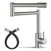 Cinwiny Deck Mounted Pot Filler Faucet Hot and Cold Water