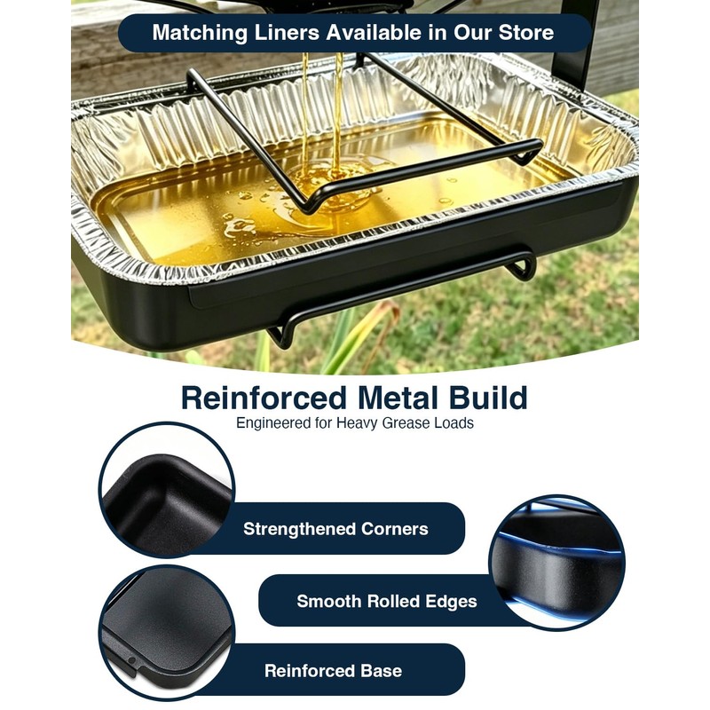 7515 Drip Pan Holder & 20 Liners for Weber Spirit