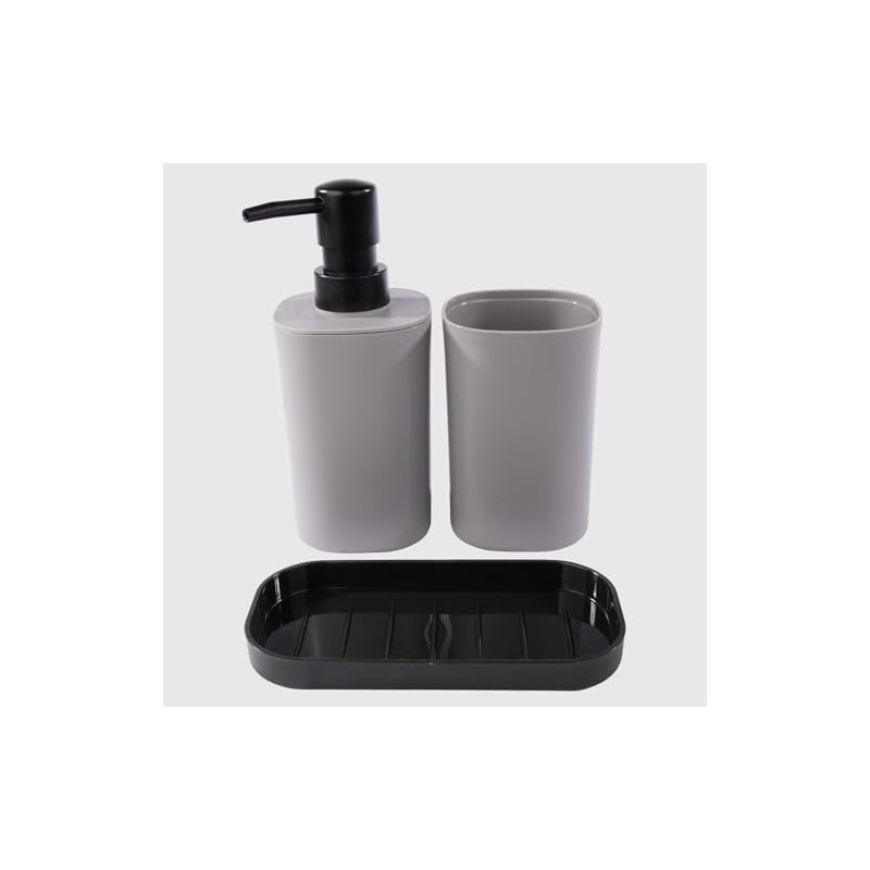 La Briantina Set Bagno in 3 Pezzi – Dispenser Sapone,