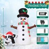 GOOSH 5.4 FT Christmas Snowman Inflatables Outdoor Decorations Funny Snowman
