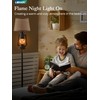 LEDIARY LED Flashing Flame Night Lantern Farmhouse Floor Lamp for