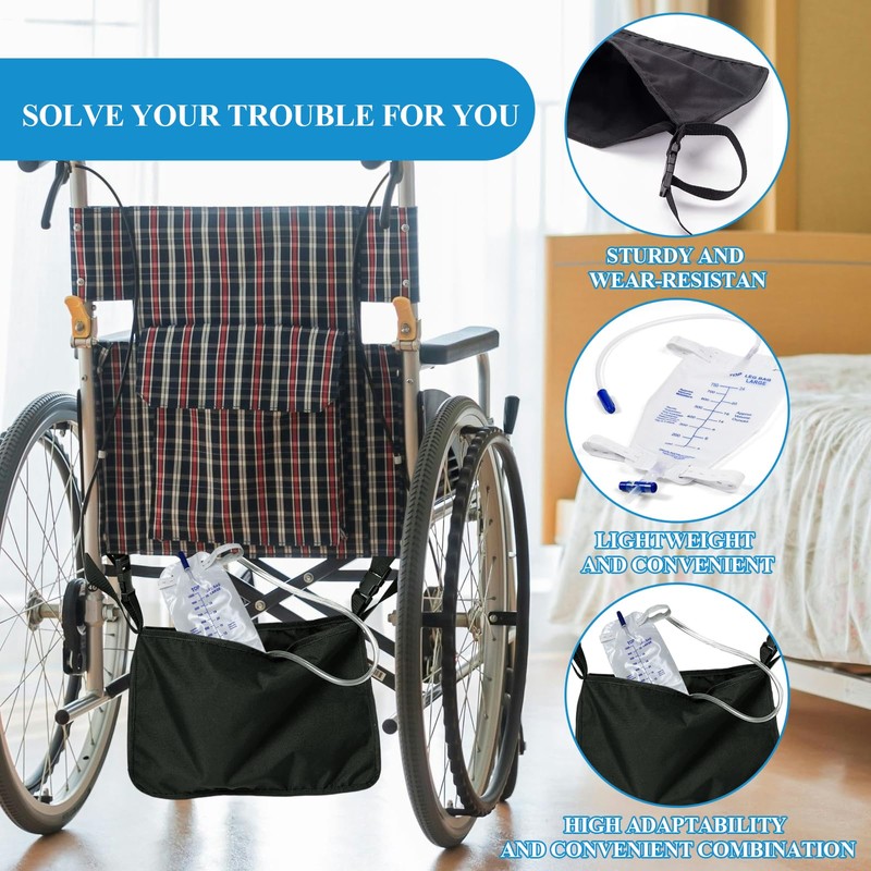 Wheelchair Storage Bag and Urine Bag for Urine Drainage &