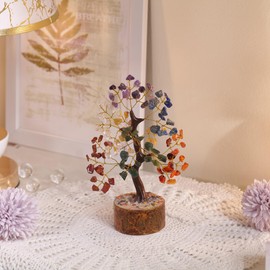 PYOR Chakra Tree Of Life, Crystals, Gifts For Women, Tree Of Life, Gem Tree, Chakra Money Tree, Crystal Trees, House Decor, Crystal Tree Of Life, Pendant Necklace, Chakra Crystal Beaded Bracelet