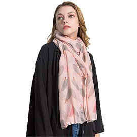 HFQLF(brand) Women Voile Long Scarf Hedgehog Print Shawl Wraps ColorA