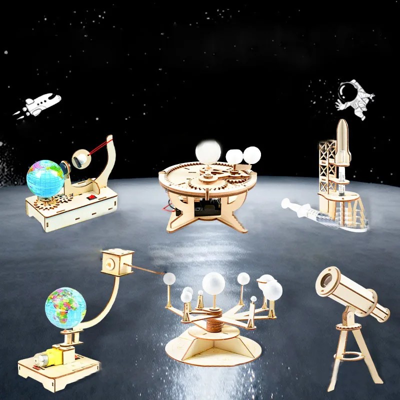 DIY Wooden STEM Science Model Kit – Hands-On Educational Assembly