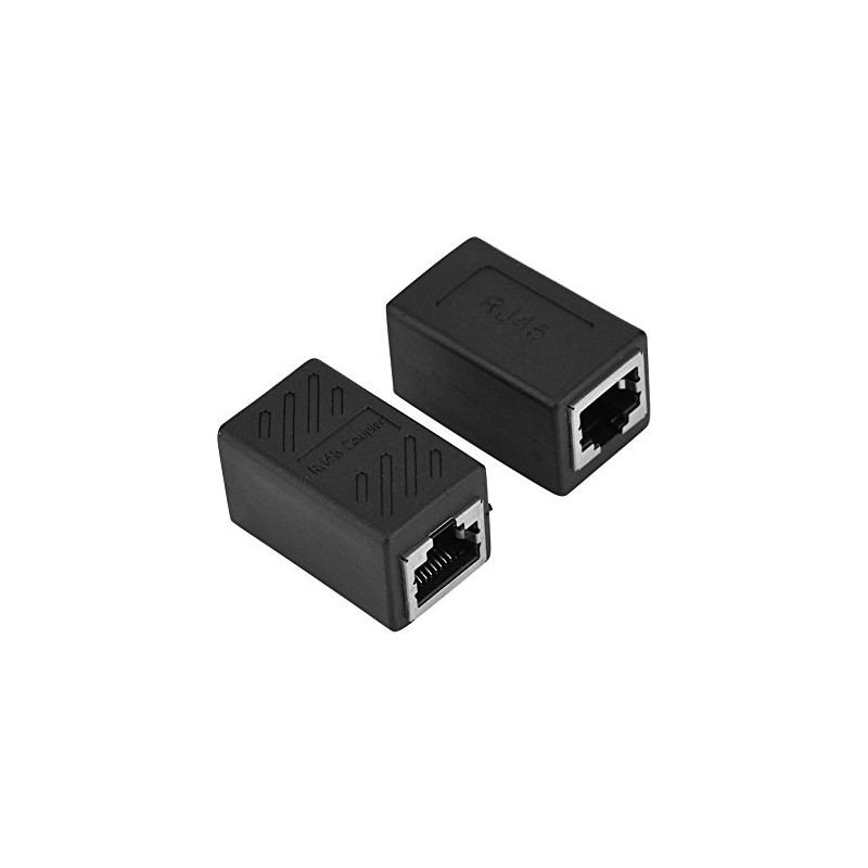 Cuifati Acoplador Ethernet RJ45, Adaptador Extensor de Cable Ethernet, Conector