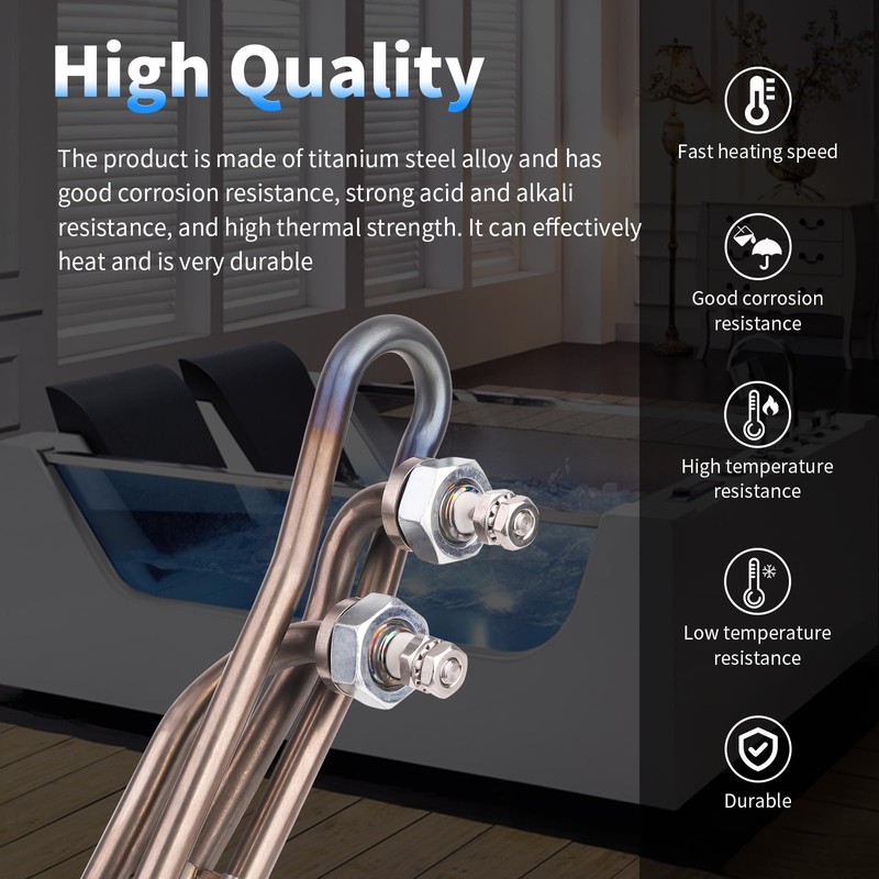 Dgqtrx 4kw 240v Hot Tub Heater Element Replacement for Balboa