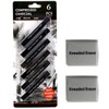 XQIGI Compressed Charcoal Sticks 6 PCS, Kneaded Rubber Erasers Large