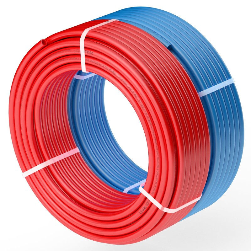 VEVOR PEX Pipe 1/2 Inch, 2 x 100 Feet Non-Oxygen
