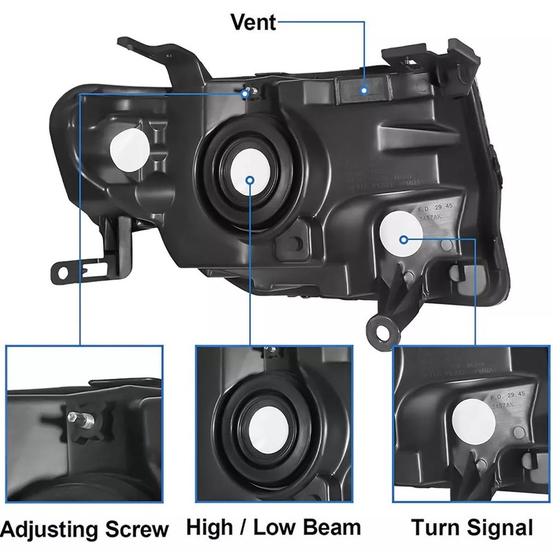 Pair Headlights Assembly DOT Approved For 2008-2012 Ford Escape Limited