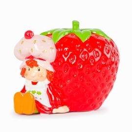 Jay Franco Strawberry Shortcake Ceramic Piggy Bank - Kids Room Decor & Coin Bank - Children's Learning Resource