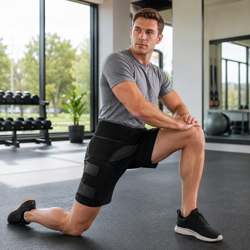 Adjustable Hip and Groin Support Wrap for Activity – Neoprene