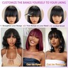 DliliBoon Wear And Go Black Short Bob Wigs Glueless 3x1