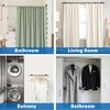 Mooche 4PCS Ceiling Curtain Rod Holder, Adjustable for 1" -