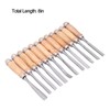 12Pcs Wood Turning Chisels Wood Grooves Parting Tools Set Woodworking