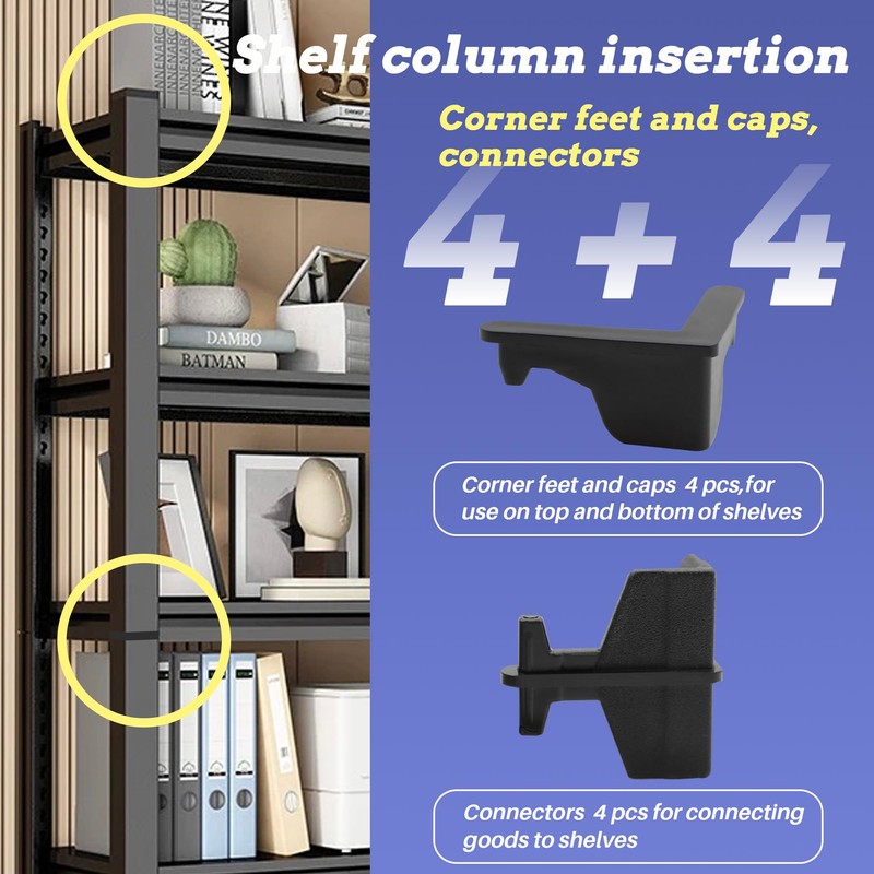 Terixe Post Inserts Connectors - PP Plastic, Injection Molded, Sturdy