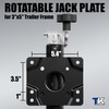 TOWKING 2000 lbs 10in Lift Compact Boat Trailer Jack,Bolt on