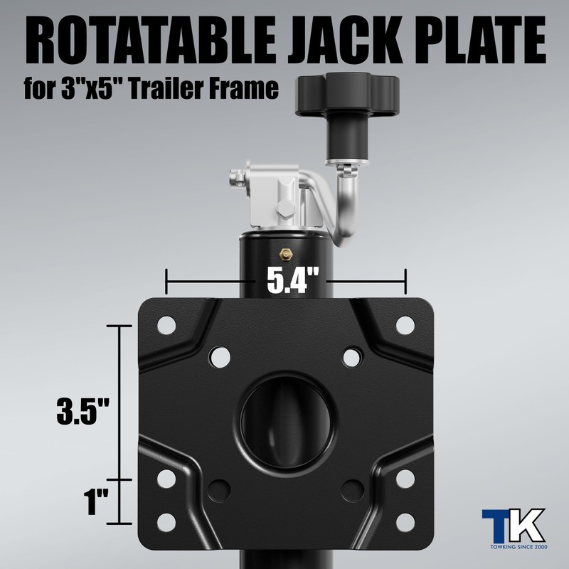 TOWKING 2000 lbs 10in Lift Compact Boat Trailer Jack,Bolt on