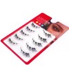 5 Pairs Cat Eyes Fox Eyelashes 3D Natural Look Transparent