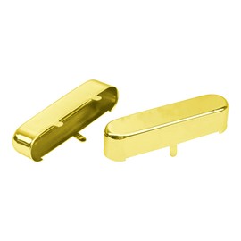 2Pcs Yootones Guitar Neck Pickup Cover Compatible with TL Tele Telecaster Style Electric Guitar (Gold)