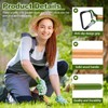 Leriton 2 Pcs Mini Garden Hula Hoes for Weeding 17