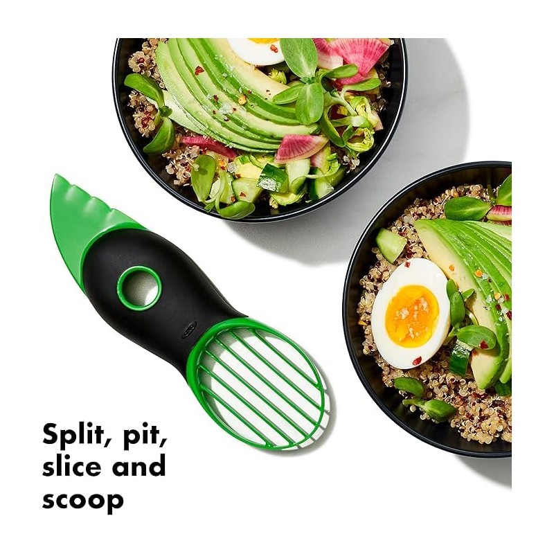 3-in-1 Avocado Tool Split, pit, and slice!