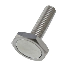 TRUSCO M6X15 Hex Bolt with Magnetic Low Head Type