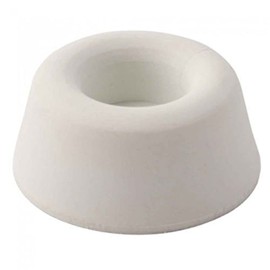 Merriway BH02008 (4 Pcs) Rubber Toilet Seat or Furniture Buffers, 22mm (7/8 inch) White - Pack of 4 Pieces