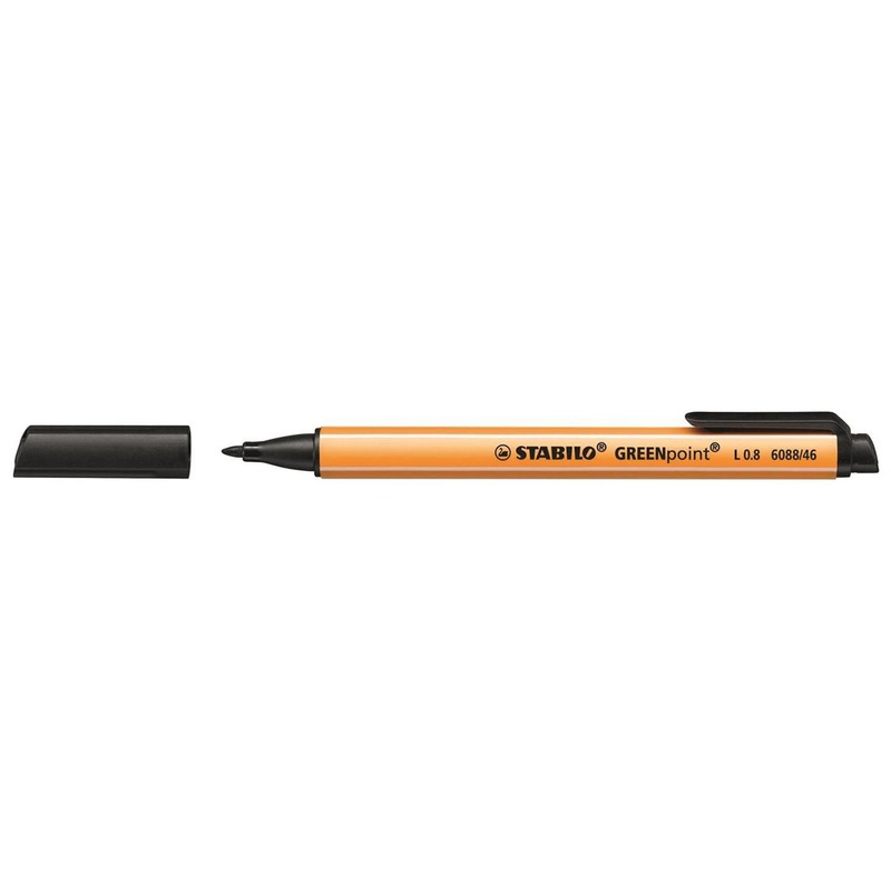 Pack of 6 - Stabilo GREENPoint, Stroke Width: 0.8 mm,