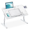 HETTHI Laptop Bed Tray Table, Adjustable Sturdy Laptop Stand for