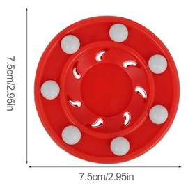 GNAUMORE Street Hockey Puck, Roller Hockey Game, Hockey Puck, Ice Hockey Pucks, Hockey, Puck, Street Hockey Puck for Indoor Outdoor Floor Hockey Balls Floor Roller Hockey Game Training, 1 Piece