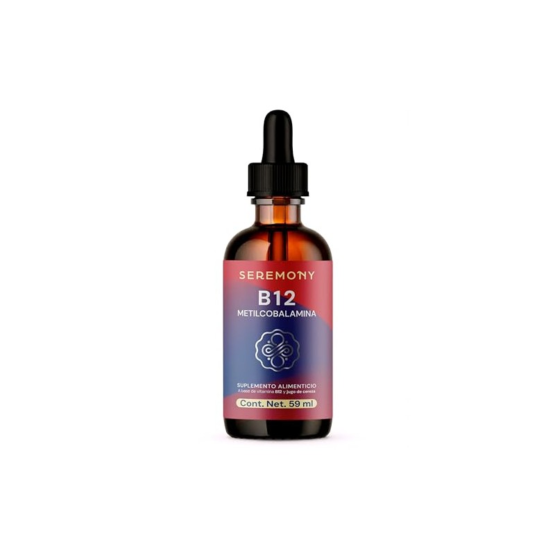 SEREMONY Vitamina B12 Metilcobalamina Sublingual Líquida en Gotas