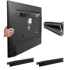 Fulifix No Stud TV Wall Mount for All Brand 22-55Inch TVs, 2Pack Universal Studless TV Drywall Mount Bracket for Flat Screen TVs, Low Profile, Loading Capacity 100lbs, Vesa 200x100 to 400 x 400mm