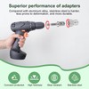 Upgraded Stainless Steel Trailer Jack Drill Adapter,Crank Handle Cordless Drill