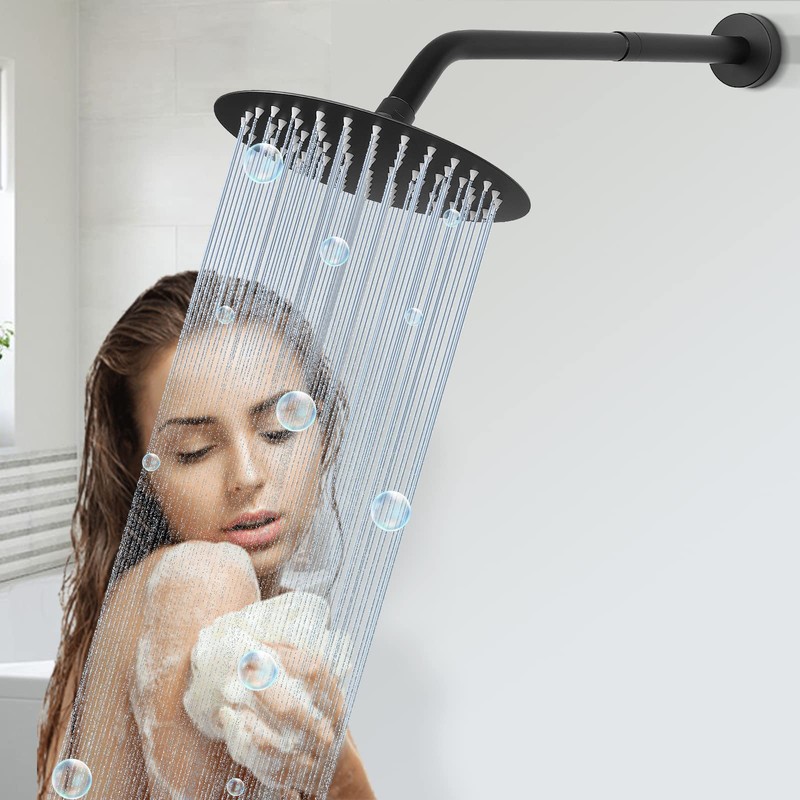 HarJue Shower Head Extension Arm, Shower Extender Water Outlet- Lowers