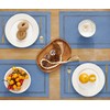 Aoztio Burlap Placemats Set of 4, 12 x 18 Inch
