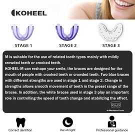 KOHEEL M Teeth Braces for Crooked Teeth or Crowded Teeth