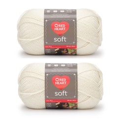 Bulk Buy: Red Heart Soft Yarn E728-9779 (2-pack) (Off White)