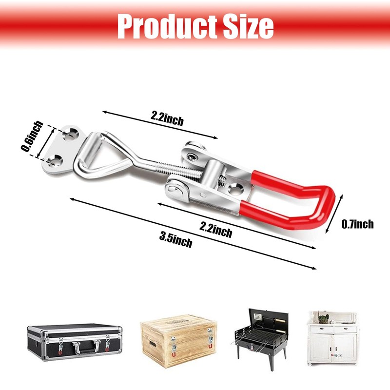 Toggle Latch Clamp 4001, 6 Pack Adjustable Toggle Clamp Latch,
