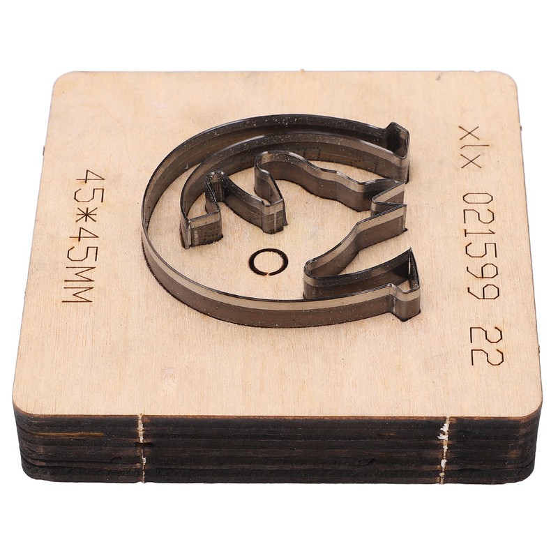 Leather Punching Die Wolf Shaped Alloy Steel and Birch High