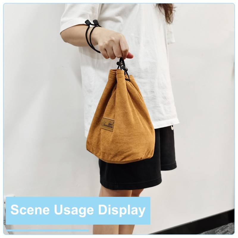 PATIKIL Soft Camera Pouch, L Size Shockproof Drawstring Lens Case