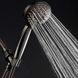 AquaDance High Pressure 6-Setting Oil Rubbed Bronze 4" Handheld Shower with Hose for the Ultimate Shower Experience! Officially Independently Tested to Meet Strict US Quality & Performance Standards