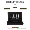 Clock Wireless Charger, MultiFunctional Digital Alarm Clock with Qi Wireless