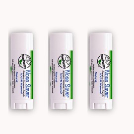 Nose Saver - 100% Natural & Organic | Heals Dry, Rough, Chaffed Dog and Cat Noses in 1-2 Days | Contains Aloe + Babassu Oil + Almond Oil | UV/UVA Protection | Waterproof | Pack of 3