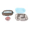 Stainless Steel Lunch Box Food Grade Safe 4 Compartments Portable