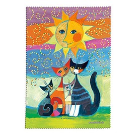 Fridolin 19801 Wachtmeister Momenti Di Félicita Multi-Coloured Microfibre/Muslin Cleaning Cloth for Glasses 18 x 12.5 x 1cm