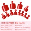 EternalClassic 144pc Press on Toenails for Women Toe Nail Press